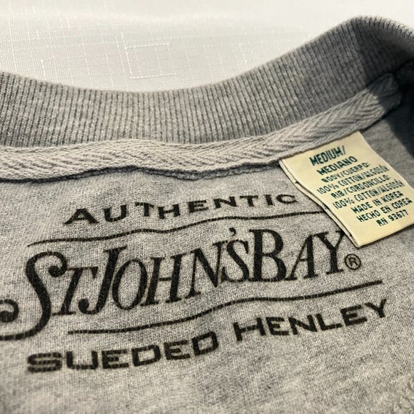 St. John’s Bay long sleeve henley shirt - Picture 2 of 4